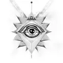 king tut, pyramids, eye of hors, all seeing eye, , camels, desert, palm trees tattoo design idea