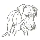 rhodesian ridgeback femelle tattoo design idea