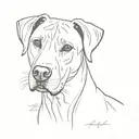 tete de rhodesian ridgeback tattoo design idea