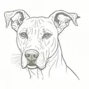 tete de rhodesian ridgeback tattoo design idea