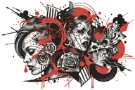 I can do anything I'm just torturing tattoo design idea