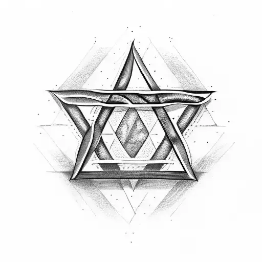 motorcycle and Star of David tattoo design idea