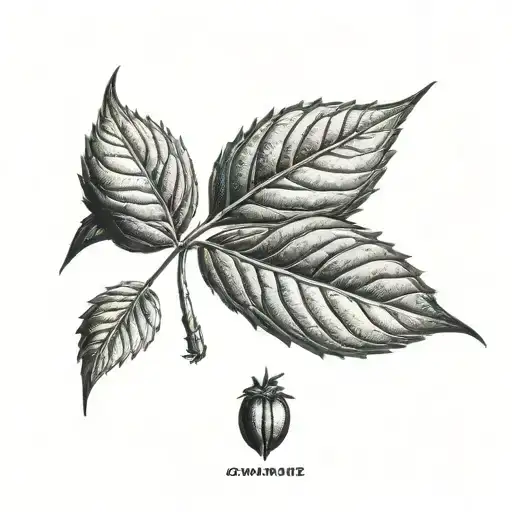 A tattoo of a coffee bean morphing into a cannabis leaf, reflecting your occupation as a barista and love for weed tattoo design idea