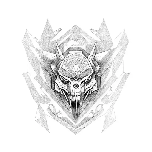 popular monster  tattoo design idea