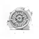 Drill tattoo design idea