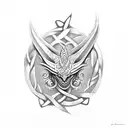 Celtic dragon tattoo design idea