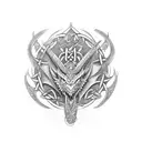 Celtic dragon tattoo design idea