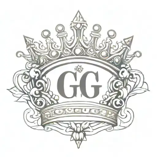 My Queen crown CT initials  in the crown and 11/09/89 under the crown tattoo design idea