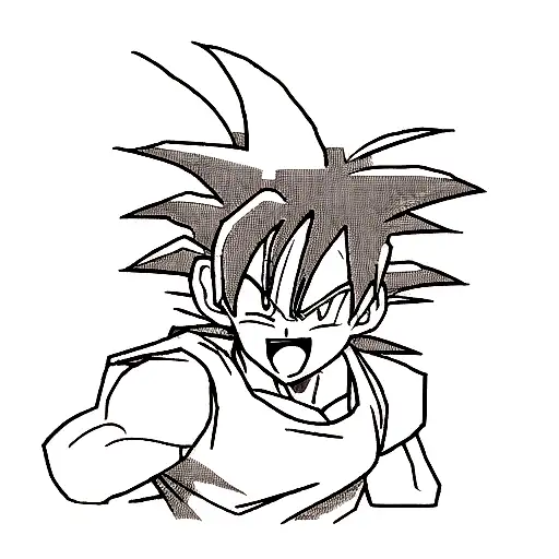 goku black  tattoo design idea