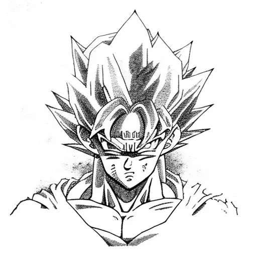goku black  tattoo design idea
