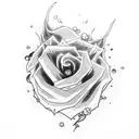 goku black rose tattoo design idea