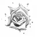 goku black rose tattoo design idea