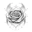goku black rose tattoo design idea