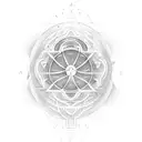 An intricate geometric pattern incorporating basketball and mathematical symbols tattoo design idea