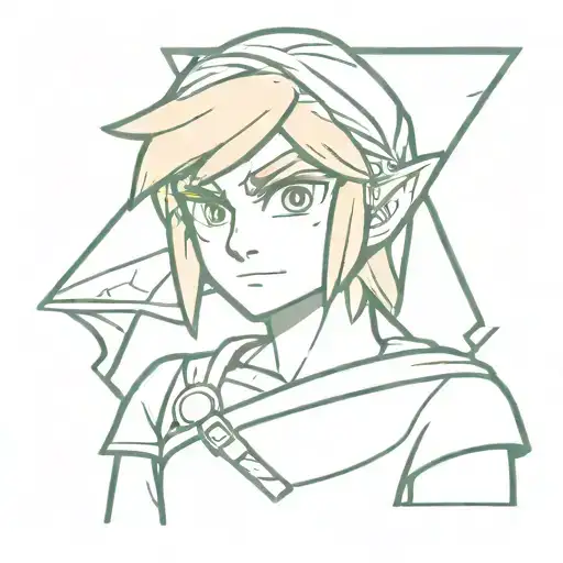 link from zelda tattoo design idea