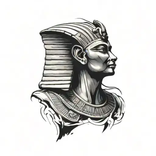 Egyptian Sphinx statue  tattoo design idea