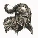 Roman gladiator tattoo design idea