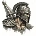 Roman gladiator tattoo design idea