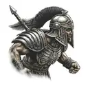 Roman gladiator tattoo design idea
