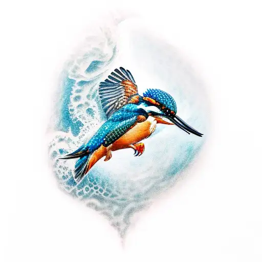 Tattoo uploaded by Monika Saumann • Two birds #icebird #birdtatattoo # kingfisher #twobirds • Tattoodo
