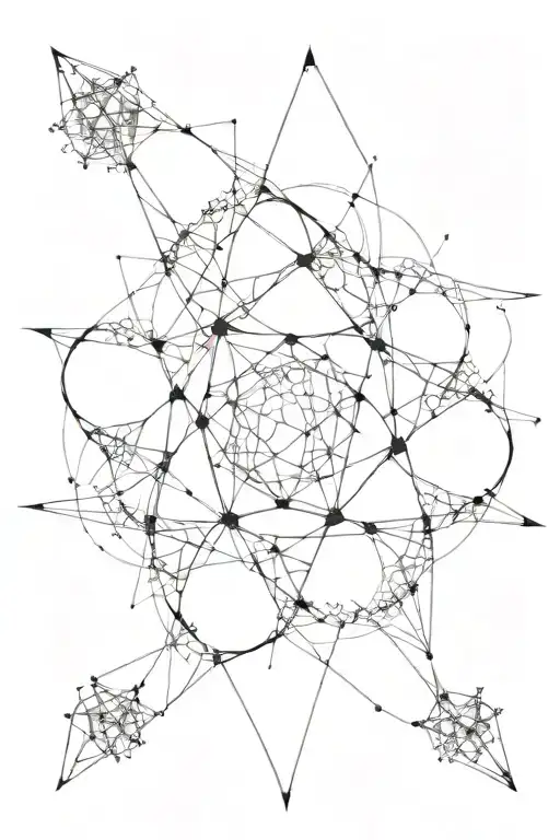 fine line tstoo of a base mandlebrot fractal. include the filaments along the edges. leave the centers blank tattoo design idea