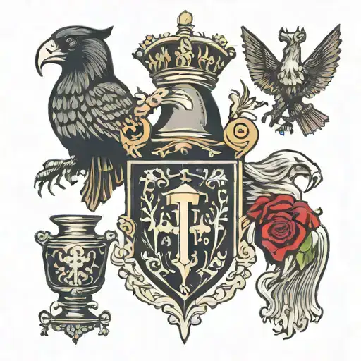 rook, bishop, and knight  tattoo design idea