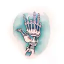 skeleton hand  tattoo design idea