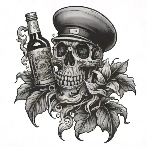 Get drunk tattoo design idea