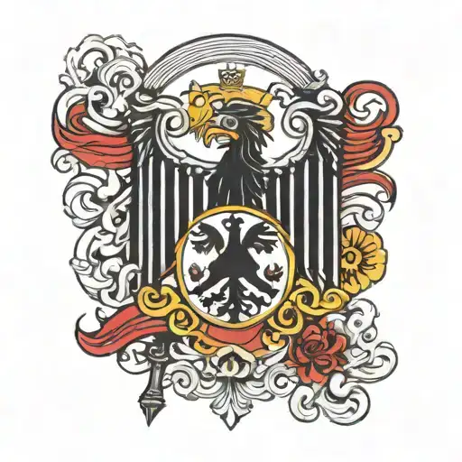 German flag tattoo design idea