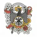 German flag tattoo design idea