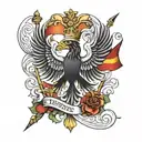 German flag tattoo design idea