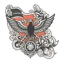 German flag tattoo design idea