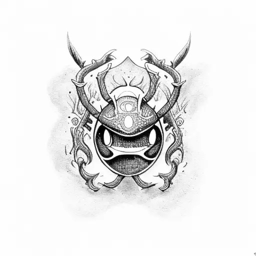 hollow knight  tattoo design idea