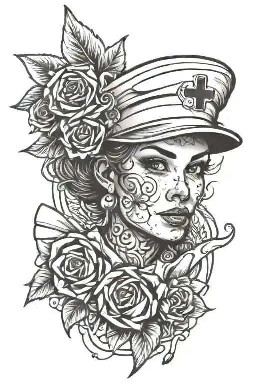 nurse tattoo design idea