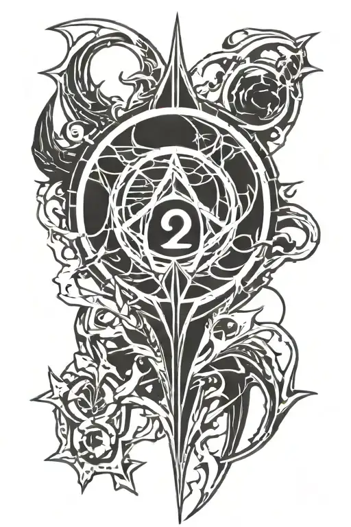 destiny 2 warlock symbol blended tattoo design idea