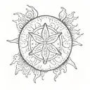 broke  sand dollar tattoo design idea
