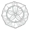 broke  sand dollar tattoo design idea