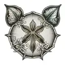 broke  sand dollar tattoo design idea