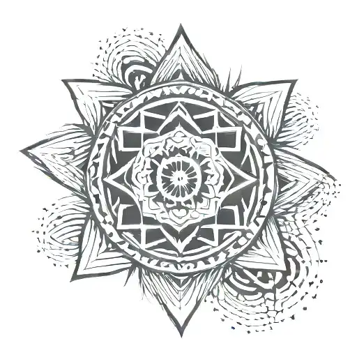ashoka chakra symbols tattoo design idea