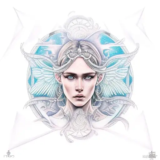 Virgo Maiden  tattoo design idea