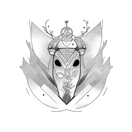 Virgo Maiden  tattoo design idea