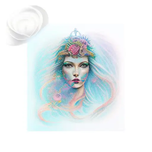 Virgo Maiden  tattoo design idea
