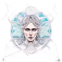 Virgo Maiden  tattoo design idea