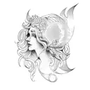 Virgo Maiden  tattoo design idea