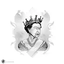 Queen of Hearts tattoo design idea