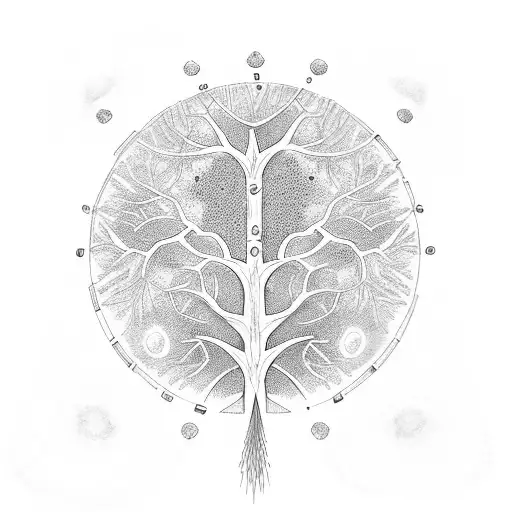 tree of life DNA tattoo design idea
