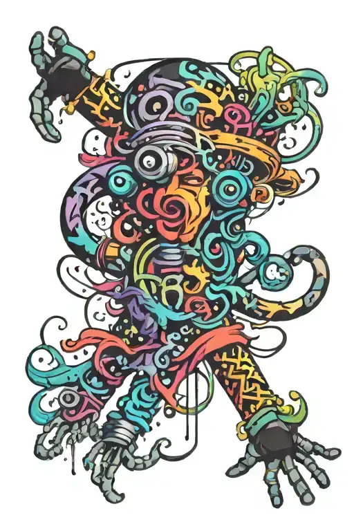 Anxiety tattoo design idea