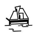 sinking ship thats burning tattoo design idea