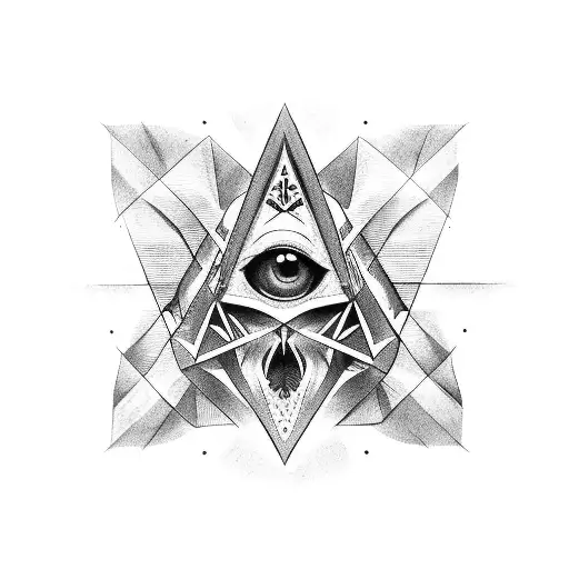 illuminati sleeve  tattoo design idea