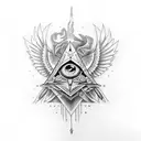 illuminati sleeve  tattoo design idea